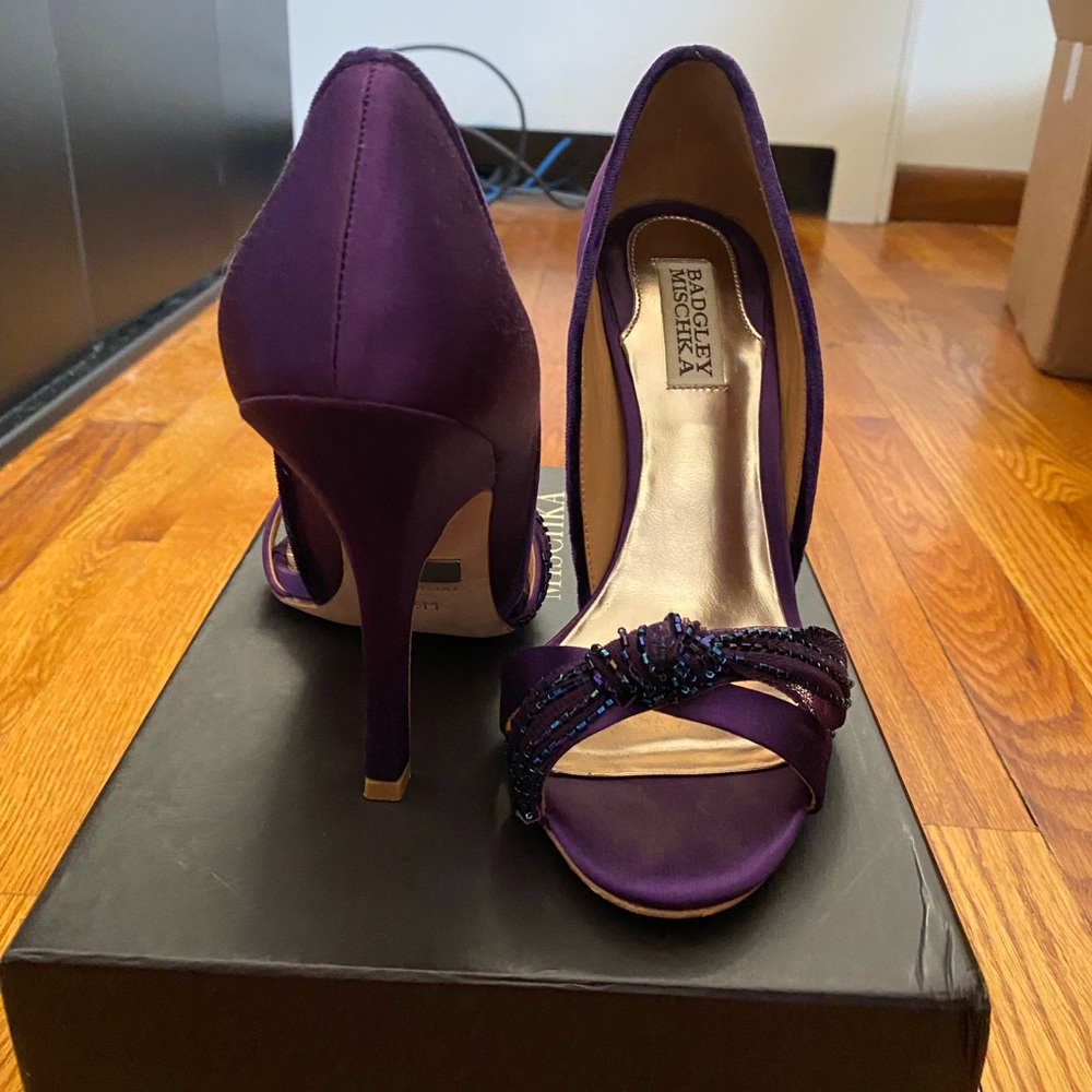 Badgley Mischka RIVER open toe pumps heels